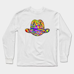 Rainbow, Cowgirl Hat Cowgirl Western Long Sleeve T-Shirt